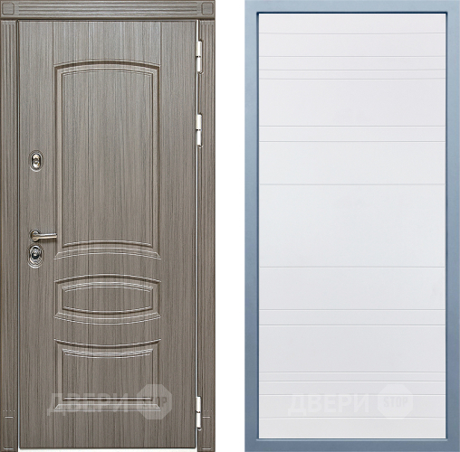 Входная металлическая Дверь Дива МД-42 Д-5 Белый в Егорьевске