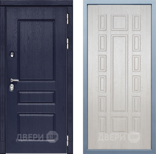 Входная металлическая Дверь Дива МД-45 М-2 Дуб филадельфия крем в Егорьевске