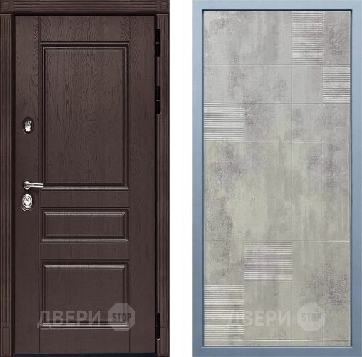 Входная металлическая Дверь Дива МД-90 Д-4 Бетон темный в Егорьевске