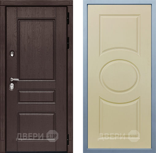 Входная металлическая Дверь Дива МД-90 Д-8 Шампань в Егорьевске