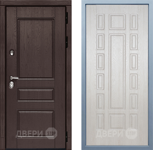 Входная металлическая Дверь Дива МД-90 М-2 Дуб филадельфия крем в Егорьевске