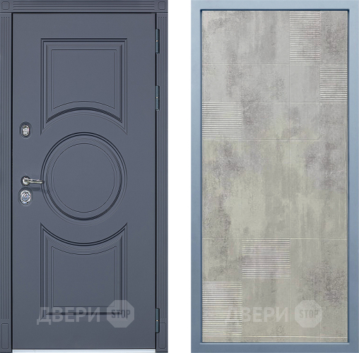 Входная металлическая Дверь Дива МХ-30 STR Д-4 Бетон темный в Егорьевске