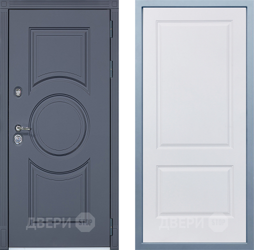 Входная металлическая Дверь Дива МХ-30 STR Д-7 Белый в Егорьевске