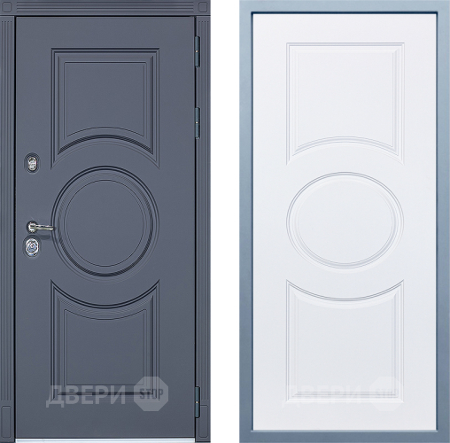 Входная металлическая Дверь Дива МХ-30 STR Д-8 Белый в Егорьевске