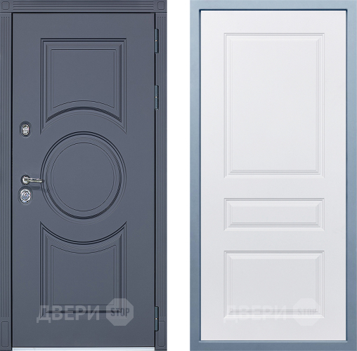 Входная металлическая Дверь Дива МХ-30 STR Д-13 Белый в Егорьевске