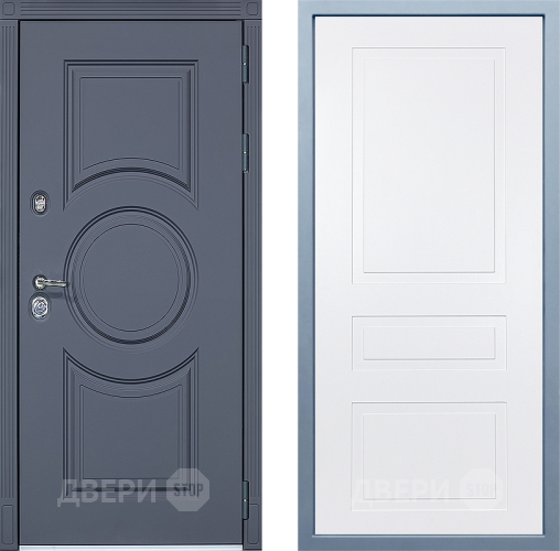 Входная металлическая Дверь Дива МХ-30 STR Н-13 Белый в Егорьевске