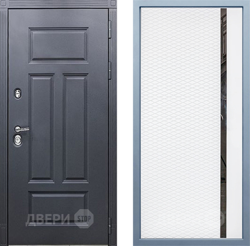 Входная металлическая Дверь Дива МХ-29 STR МХ-47 Белый матовый в Егорьевске