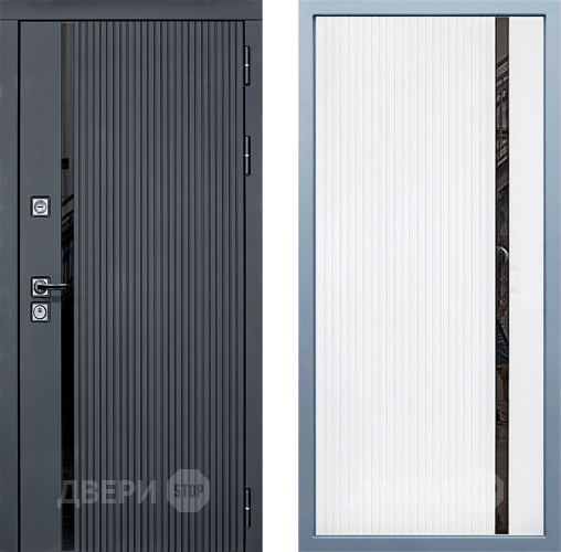 Входная металлическая Дверь Дива МХ-46 STR МХ-46 Белый матовый в Егорьевске