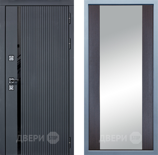 Входная металлическая Дверь Дива МХ-46 STR Д-15 Зеркало Венге в Егорьевске