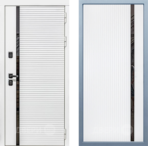 Входная металлическая Дверь Дива МХ-45 Белая STR МХ-46 Белый матовый в Егорьевске