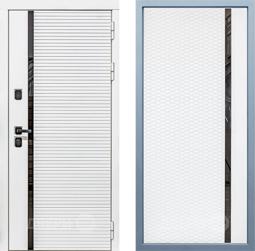 Входная металлическая Дверь Дива МХ-45 Белая STR МХ-47 Белый матовый в Егорьевске