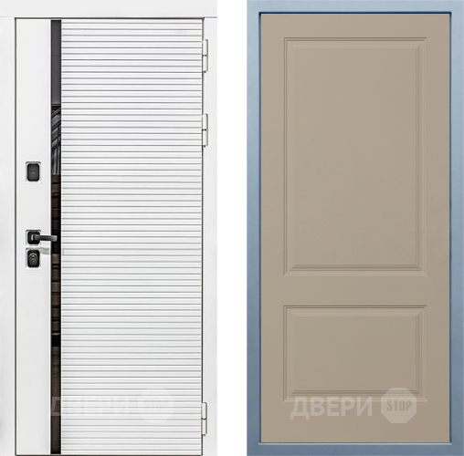 Входная металлическая Дверь Дива МХ-45 Белая STR Д-7 Шампань в Егорьевске