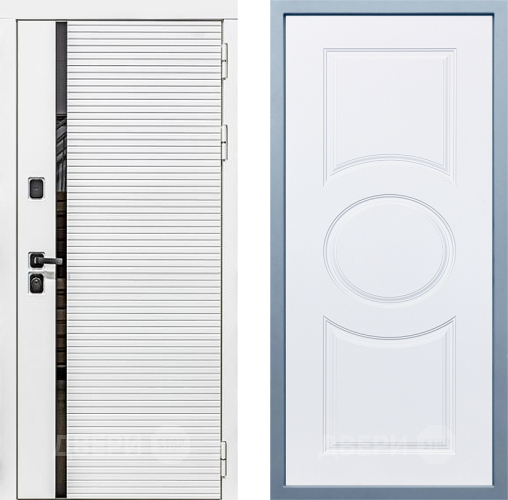 Входная металлическая Дверь Дива МХ-45 Белая STR Д-8 Белый в Егорьевске