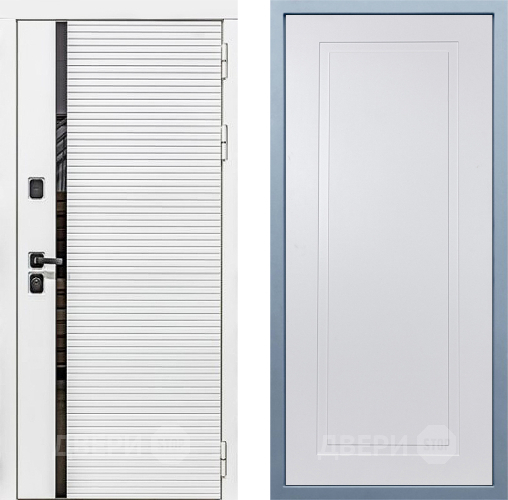 Входная металлическая Дверь Дива МХ-45 Белая STR Н-10 Белый в Егорьевске