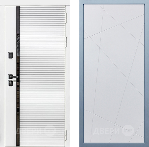 Входная металлическая Дверь Дива МХ-45 Белая STR Д-11 Белый в Егорьевске