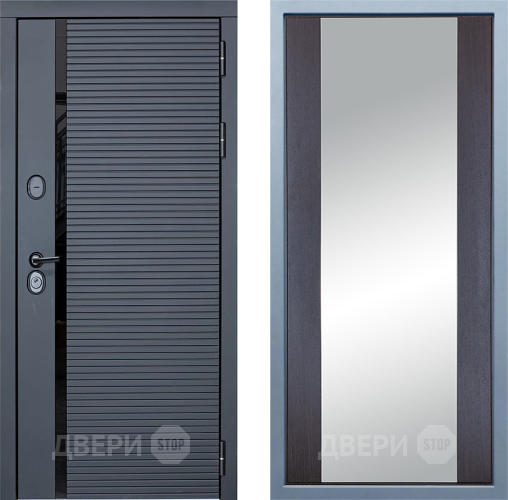 Входная металлическая Дверь Дива МХ-45 STR Д-15 Зеркало Венге в Егорьевске