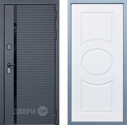 Входная металлическая Дверь Дива МХ-45 STR Д-8 Белый в Егорьевске