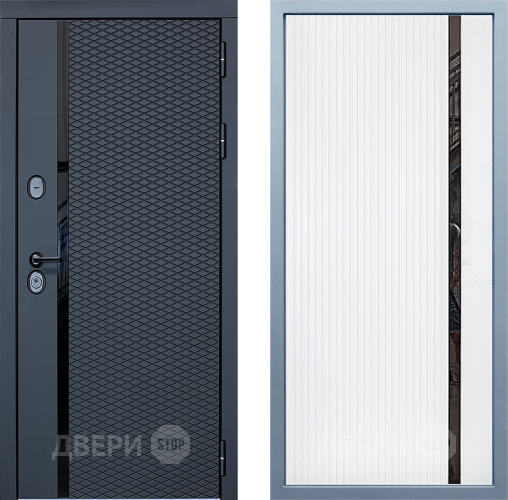 Входная металлическая Дверь Дива МХ-47 STR МХ-46 Белый матовый в Егорьевске