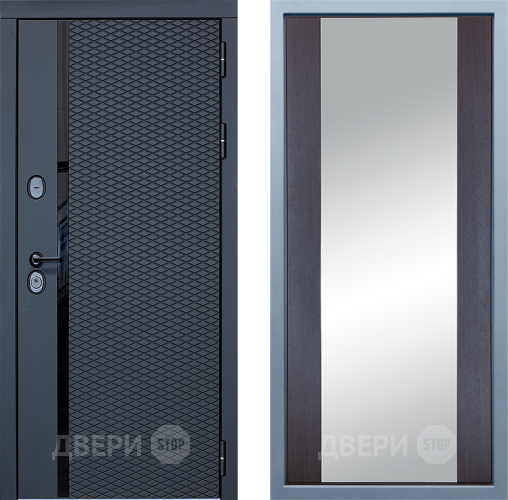 Входная металлическая Дверь Дива МХ-47 STR Д-15 Зеркало Венге в Егорьевске
