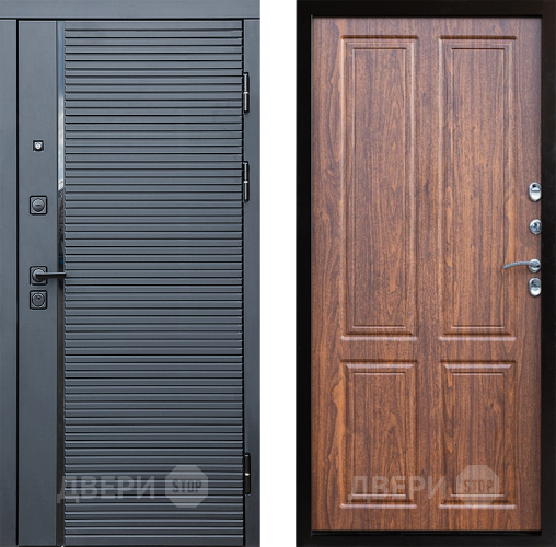 Входная металлическая Дверь Престиж Черная Линия Премиум Орех светлый в Егорьевске