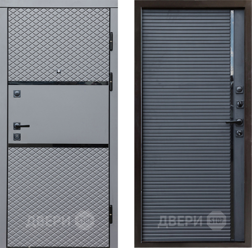 Входная металлическая Дверь Престиж Ромб Porte Черный кварц в Егорьевске