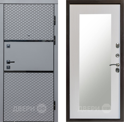 Дверь Престиж Ромб Зеркло Пастораль Лиственница белая в Егорьевске