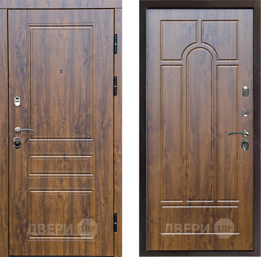 Входная металлическая Дверь Престиж Классика Дуб Арка Дуб в Егорьевске