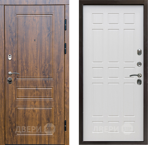 Входная металлическая Дверь Престиж Классика Дуб Спарта Лиственница белая в Егорьевске