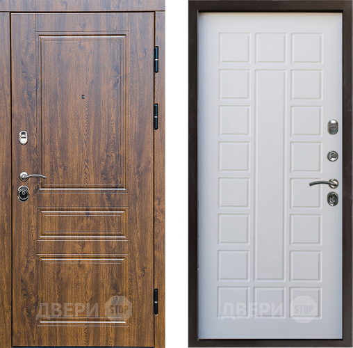 Входная металлическая Дверь Престиж Классика Дуб Престиж Белое дерево в Егорьевске