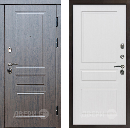 Входная металлическая Дверь Престиж Классика Венге Классика Белое дерево в Егорьевске