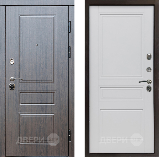 Входная металлическая Дверь Престиж Классика Венге Классика Белый матовый в Егорьевске