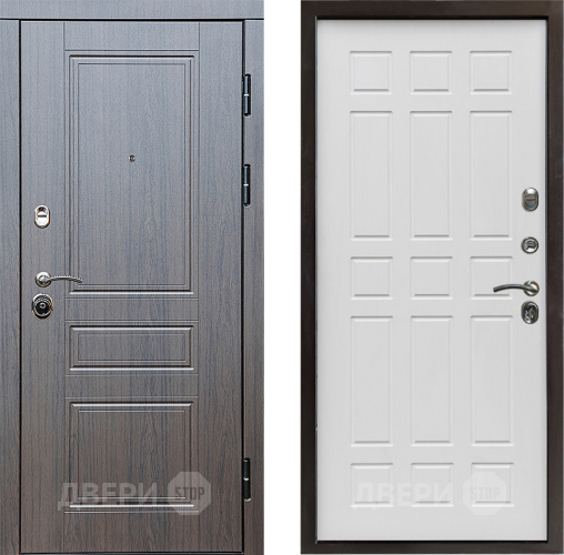 Входная металлическая Дверь Престиж Классика Венге Спарта Белое дерево в Егорьевске