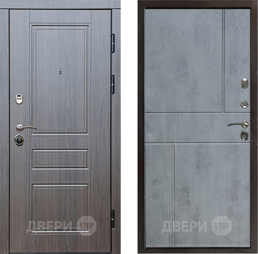 Входная металлическая Дверь Престиж Классика Венге Горизонт Бетон темный в Егорьевске