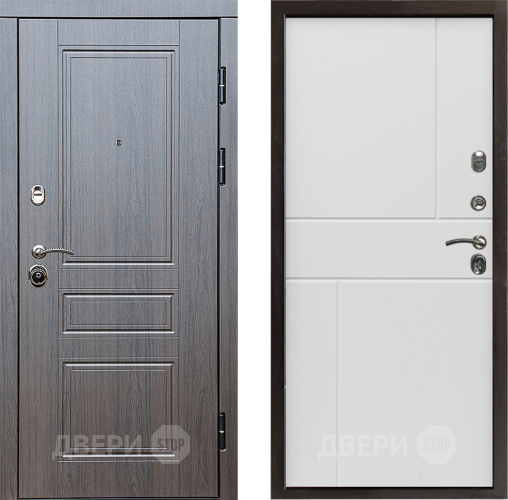 Входная металлическая Дверь Престиж Классика Венге Горизонт Бетон белый в Егорьевске