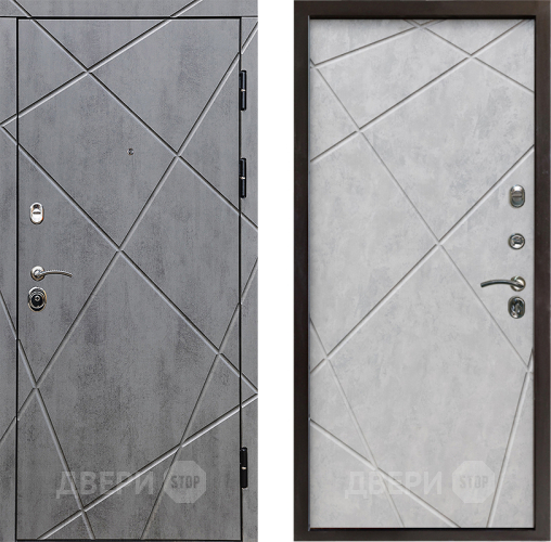 Входная металлическая Дверь Престиж Лучи Лучи Бетон светлый в Егорьевске