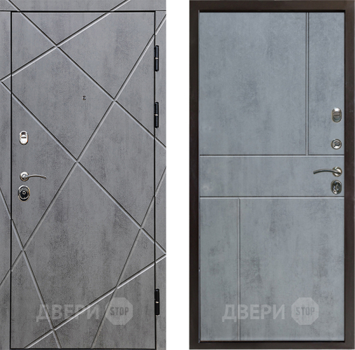 Входная металлическая Дверь Престиж Лучи Горизонт Бетон темный в Егорьевске