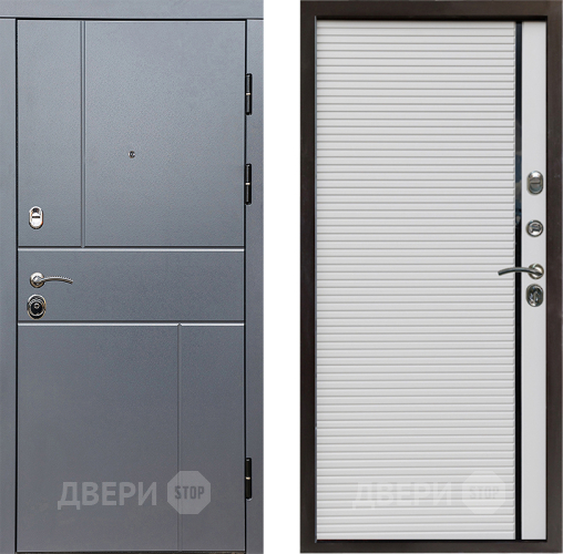Входная металлическая Дверь Престиж Горизонт Грэй Porte Белый в Егорьевске