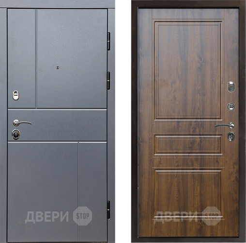 Входная металлическая Дверь Престиж Горизонт Грэй Классика Дуб в Егорьевске