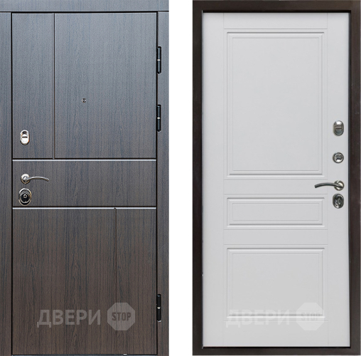 Входная металлическая Дверь Престиж Горизонт Венге Классика Белый матовый в Егорьевске