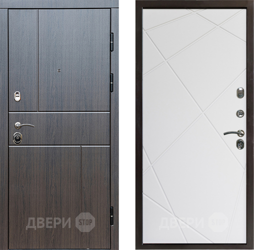 Входная металлическая Дверь Престиж Горизонт Венге Лучи Бетон белый в Егорьевске