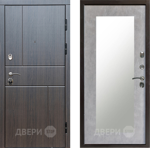 Дверь Престиж Горизонт Венге Зеркло Пастораль Бетон светлый в Егорьевске