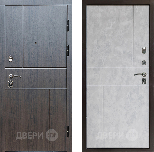 Входная металлическая Дверь Престиж Горизонт Венге Горизонт Бетон светлый в Егорьевске