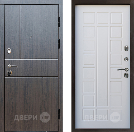 Входная металлическая Дверь Престиж Горизонт Венге Престиж Белое дерево в Егорьевске