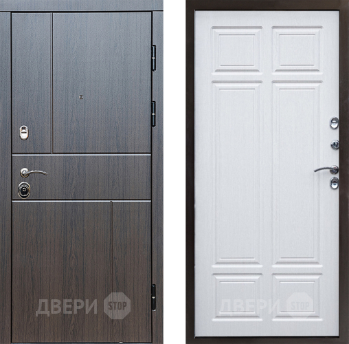 Входная металлическая Дверь Престиж Горизонт Венге Премиум Лиственница белая в Егорьевске