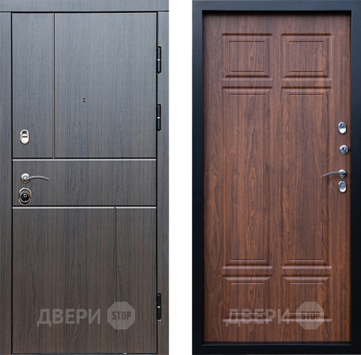 Входная металлическая Дверь Престиж Горизонт Венге Премиум Орех темный в Егорьевске