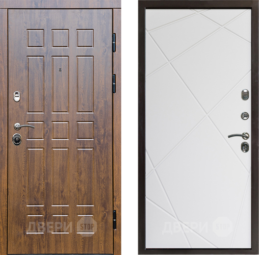 Входная металлическая Дверь Престиж Стандарт Лучи Бетон белый в Егорьевске