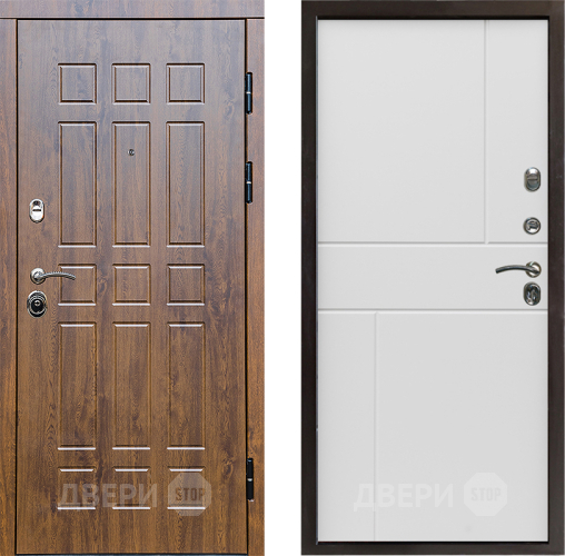 Входная металлическая Дверь Престиж Стандарт Горизонт Бетон белый в Егорьевске