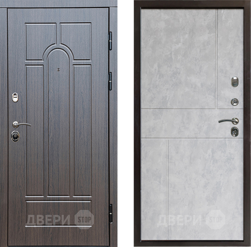 Входная металлическая Дверь Престиж Арка Горизонт Бетон светлый в Егорьевске