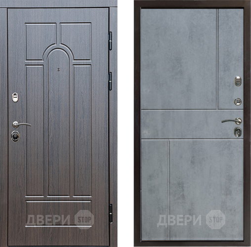 Входная металлическая Дверь Престиж Арка Горизонт Бетон темный в Егорьевске