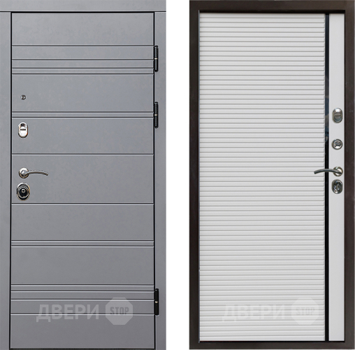 Входная металлическая Дверь Престиж Линия Грэй Porte Белый в Егорьевске